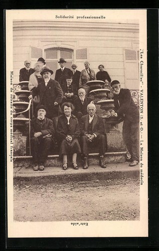 Old postcard valenton - postcard, valenton,