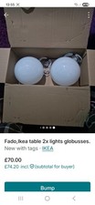 IKEA FADO Table 2 xLamps White