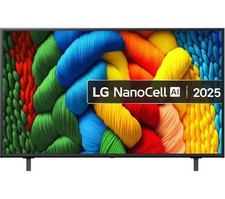 LG NANO80 50" NanoCell AI 4K HDR Smart TV 2025 -50NANO80A6B Intelligent α7 AI