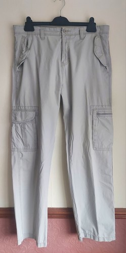 Mens 34r light grey cargo - tu,