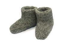 UK 15 (EU 49) GREY WOOL MEN'S