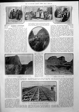 Antique Print Basalt Quarry Germany Paving Stone Holland Smart Coatee 1913