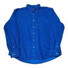 Lands' End Corduroy Shirt Mens