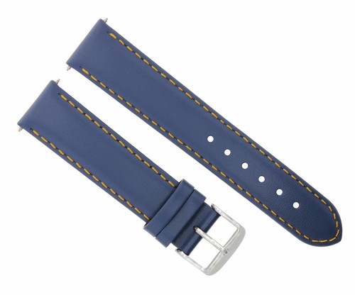 20mm blue orange stitching - blue,