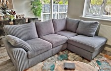SALE New sofa grey jumbo cord
