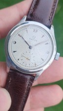 Vintage 1940's OMEGA WWII Military Cal 30 Stainless 15J Men's 35mm Watch 