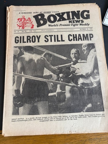 Boxing news oct 26th 1962 - boxing,