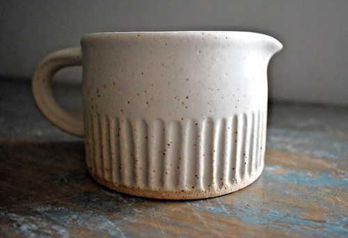 Jug handthrown speckled - jug-handthrown,