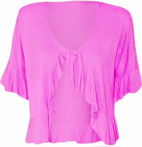 Womans tie front bolero - up,