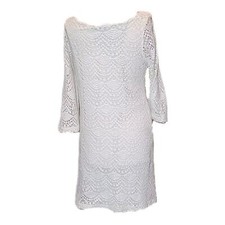 Sharagano Noir White Crochet