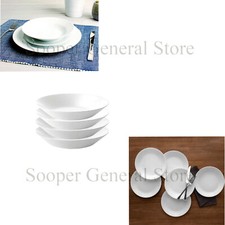 Dinnerware Plate Bowl White Dinner Service Crockery Set 8 16 24 Pc Made n France