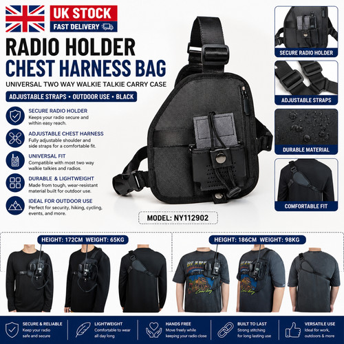 Universal radio chest harness - radio,