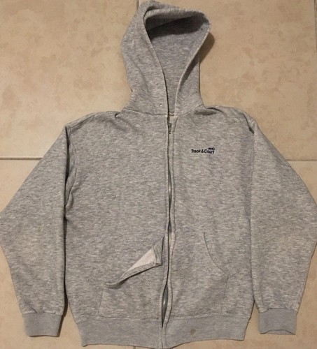 Vtg 80s thrashed faded zip - vtg,