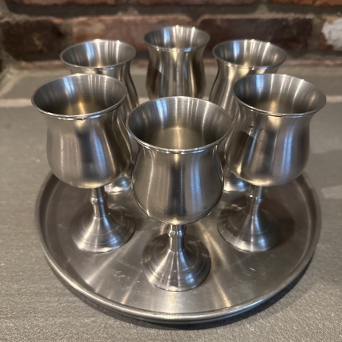 Vintage english pewter wine - english,