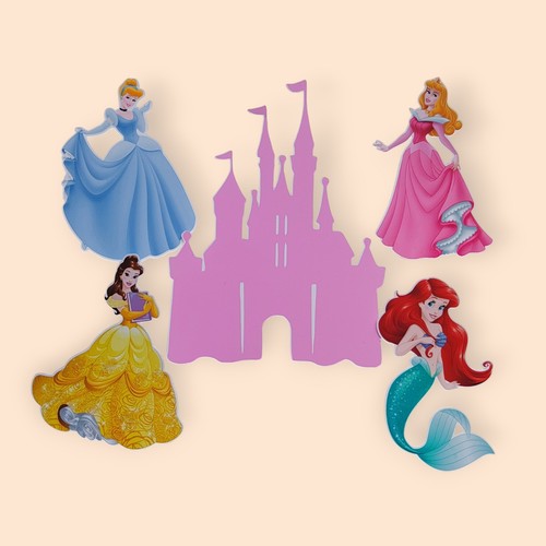 Princess castle cake topper - princess,