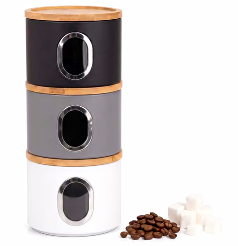 Stackable airtight tea coffee - tea,