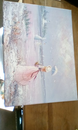 Marie charlot original oil - charlot, on