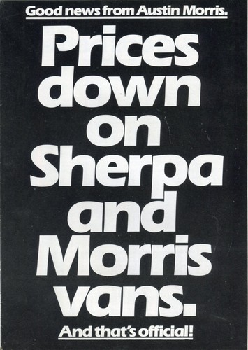 Leyland sherpa morris marina - leyland, &