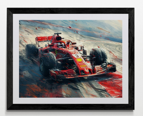 Racing car formula framed - f1, 1