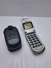 Motorola MC2- 41E15 Vintage Mobile Phone Flip Phone Untested With Belt Clip Mini