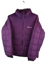 BERGHAUS Purple Down Padded Jacket size Uk 12 Womens Puffer Casual Outdoors