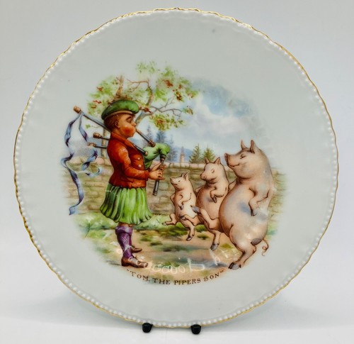 Antique nursery rhyme plate - nursery,