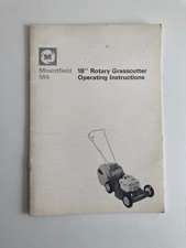 VINTAGE MOUNTFIELD M4 18" ROTARY GRASSCUTTER OPERARING INSTRUCTIONS ( 6 PAGES )