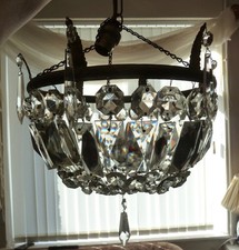 Vintage Crystal Basket Shape
