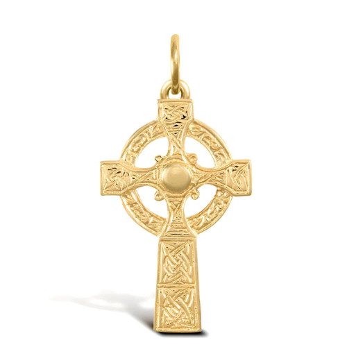9ct yellow gold - 9ct, cross