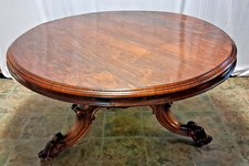 Antique William Iv Rosewood  Tilt Top  Table Circular Top With Ogee Edge