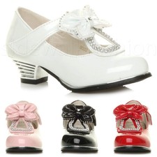 Girls kids childrens low heel
