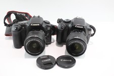 DSLR Digital Cameras Inc Canon EOS 20D & Canon EOS 1100D Working w/ Lenses x 2