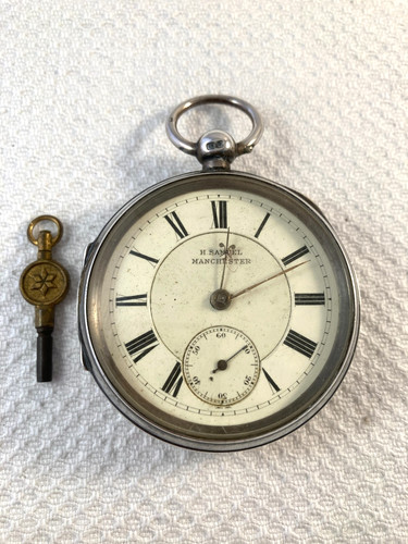 Antique sterling silver pocket - antique,