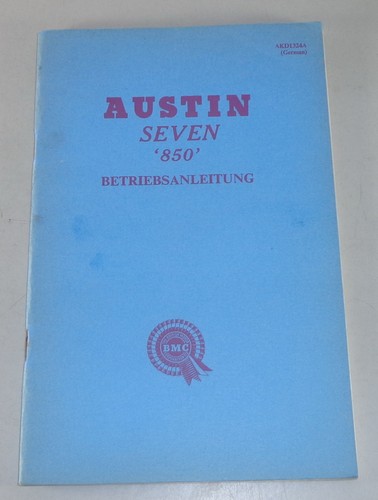 Operating instructions austin - operating,