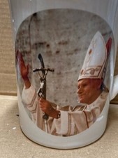 Papal Visit Ceramic Coffee Tea Mug Pope Vatican 1982 UK Kendal Studio Pottery