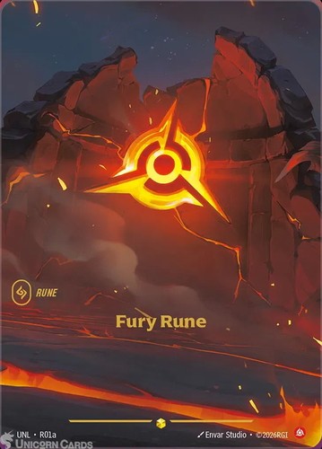 R01a fury rune showcase foil - rune, :