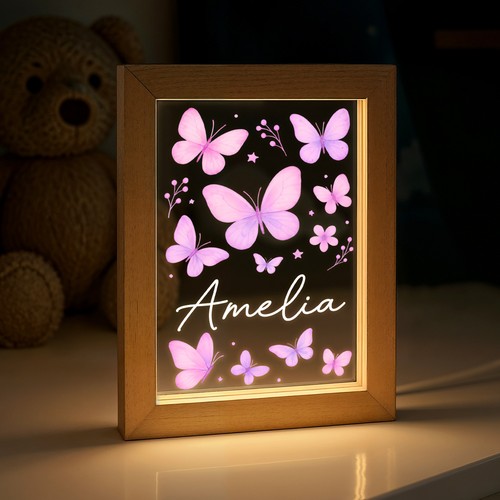 Personalised led butterfly - led,