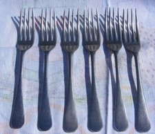 6 VINTAGE RESILCO SILVER PLATE