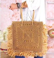 Zara Natural Straw Tote Bag