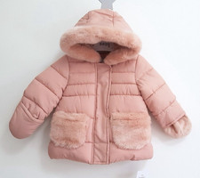 Baby Girls Pink Hooded Winter