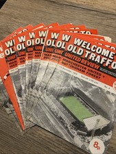 Old man utd programmes - man, from