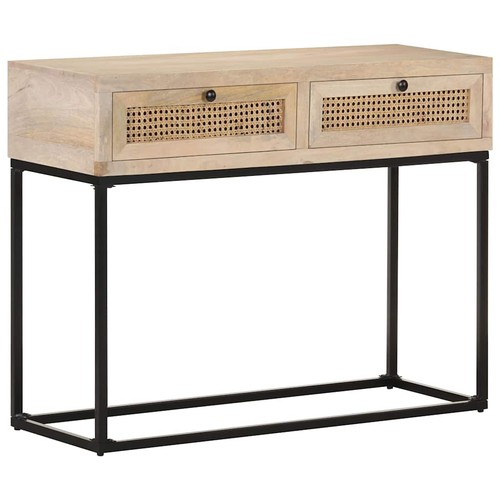 Solid mango wood console table - solid,