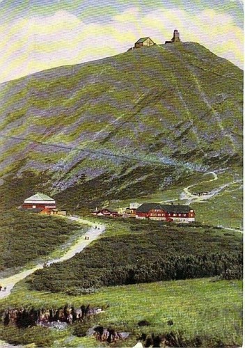 Sněžka postcard giant - sněžka,
