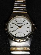Ladies Berge Quartz Watch with 2 Tone Metal Strap