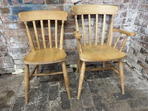 Pair dining chairs carver - pair,
