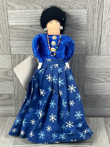 Handmade navajo cloth doll red - navajo,