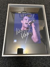Robbie Williams Signed Mounted