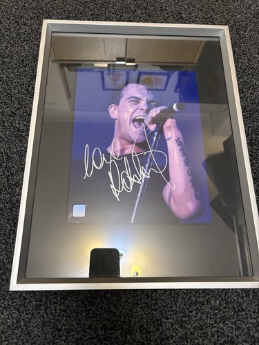 Robbie williams signed - robbie, mounted
