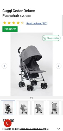 Cuggl cedar deluxe pushchair - cuggl,