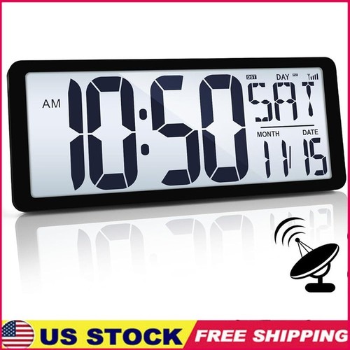 Auto set digital wall clock - auto,
